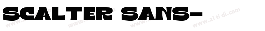 Scalter Sans字体转换 Scalter Sans字体转换